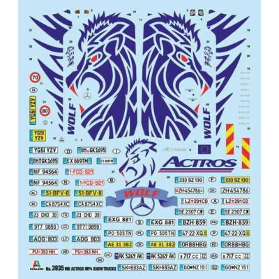 Model Kit truck 3935 - Mercedes-Benz ACTROS MP4 Giga Space (1:24)