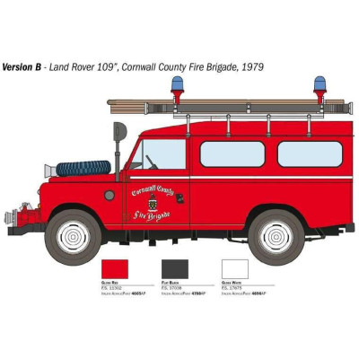 Model Kit auto 3660 - Land Rover Fire Truck (1:24)