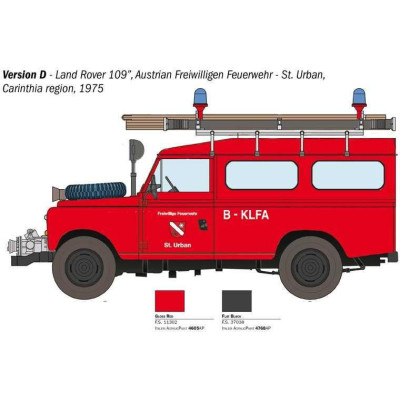 Model Kit auto 3660 - Land Rover Fire Truck (1:24)