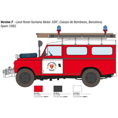 Model Kit auto 3660 - Land Rover Fire Truck (1:24)