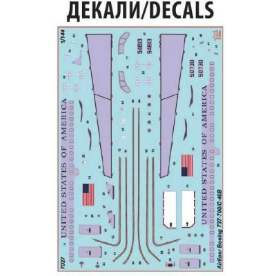 Model Kit letadlo 7027 - Boeing 737-700/C-40B (1:144)