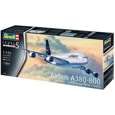 Plastic ModelKit letadlo 03872 - Airbus A380-800 Lufthansa New Livery (1:144)