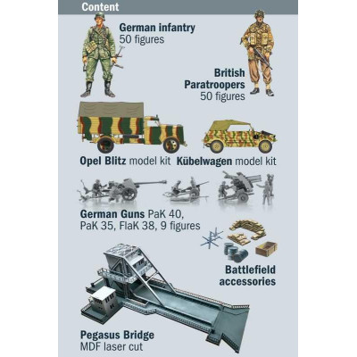 Model Kit diorama 6194 - Pegasus Bridge Airborne Assault (1:72)