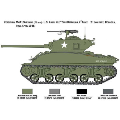 Model Kit tank 6568 - M4A1 Sherman with U.S. Infantry (1:35)