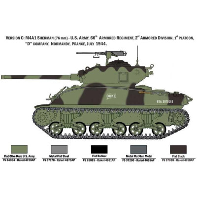 Model Kit tank 6568 - M4A1 Sherman with U.S. Infantry (1:35)