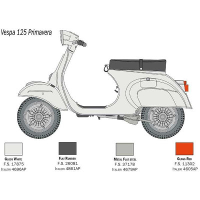Model Kit motorka 4633 - VESPA 125 PRIMAVERA (1:9)