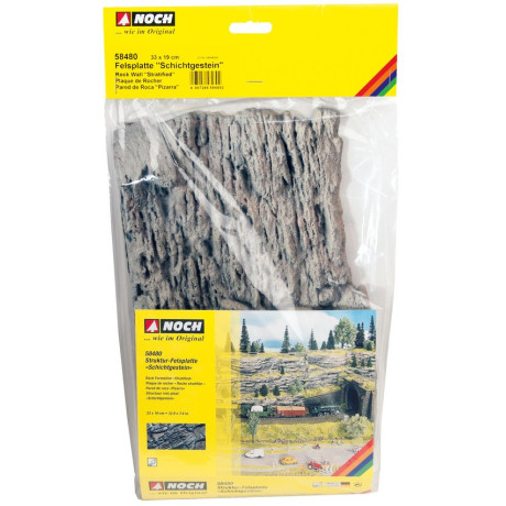 Skalná stena - vrstevnatá hornina (33x19 cm) NO58480