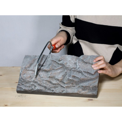 Skalná stena - vrstevnatá hornina (33x19 cm) NO58480