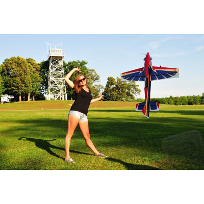 69" Turbo Raven EXP - modrá/červená/bílá 1,75m