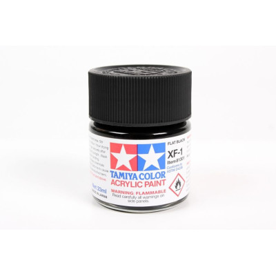 81301 XF-1 Flat Black Tamiya Color Acrylic Paint 23ml