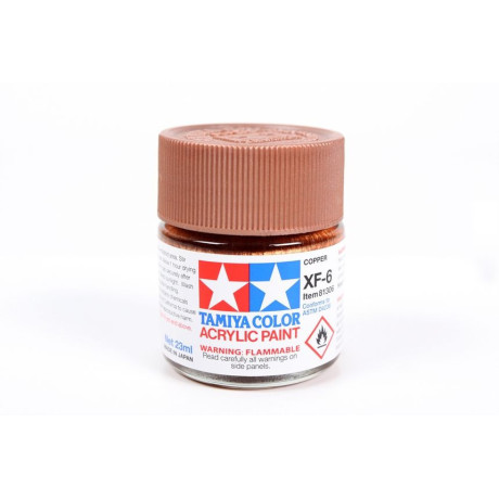 81306 XF-6 Flat Copper Tamiya Color Acrylic Paint 23ml