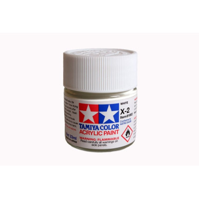 81002 X-2 White gloss Tamiya Color Acrylic Paint 23ml
