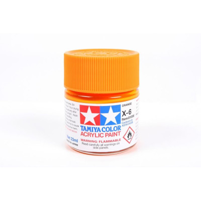 81006 X-6 Orange gloss Tamiya Color Acrylic Paint 23ml