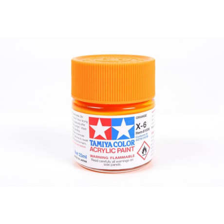 81006 X-6 Orange gloss Tamiya Color Acrylic Paint 23ml