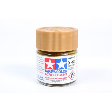 81012 X-12 Gold Leaf gloss Tamiya Color Acrylic Paint 23ml