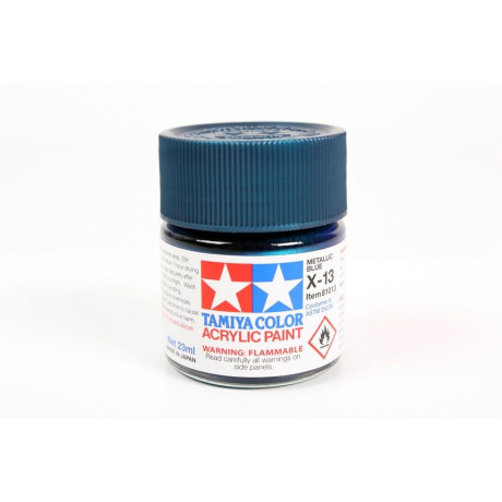 81013 X-13 Metallic Blue gloss Tamiya Color Acrylic Paint 23ml