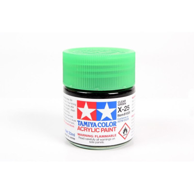 81025 X-25 Clear Green gloss Tamiya Color Acrylic Paint 23ml