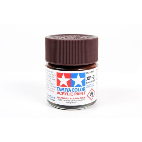 81309 XF-9 Flat Hull Red Tamiya Color Acrylic Paint 23ml