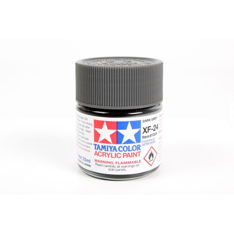 81324 XF-24 Flat Dark Grey Tamiya Color Acrylic Paint 23ml
