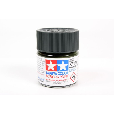 81327 XF-27 Flat Black Green Tamiya Color Acrylic Paint 23ml
