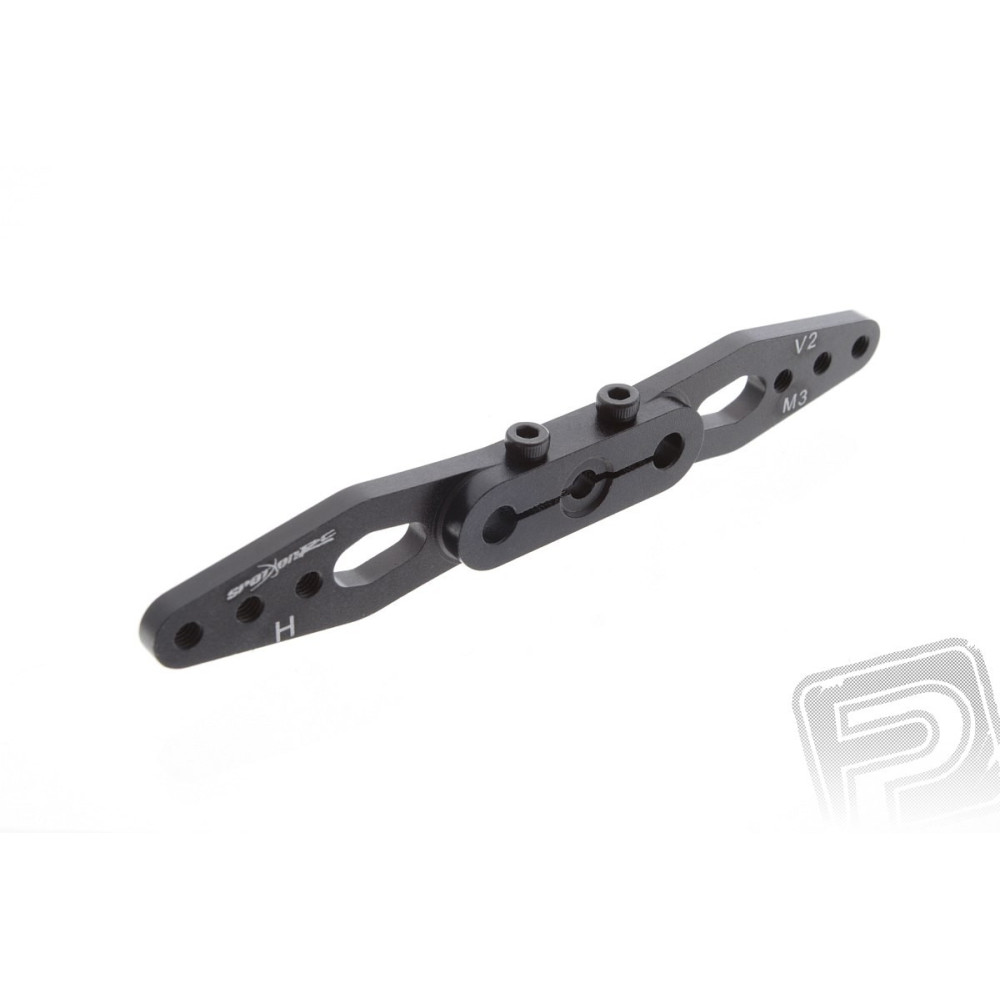 Servo páka 89mm oboustranná 24zubů (černá), pro serva H Servo páka 89mm oboustranná 24zubů (černá), pro serva H
