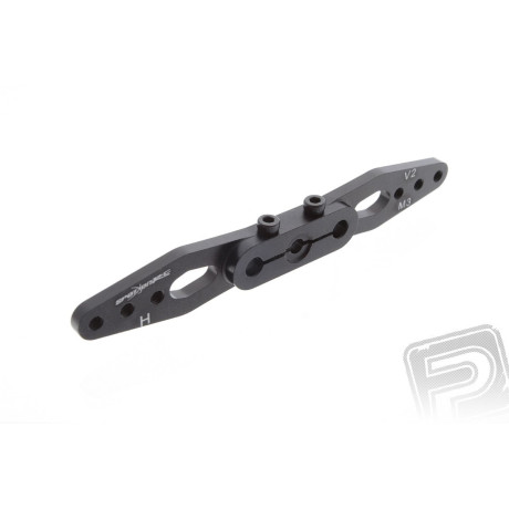Servo páka 89mm oboustranná 24zubů (černá), pro serva H