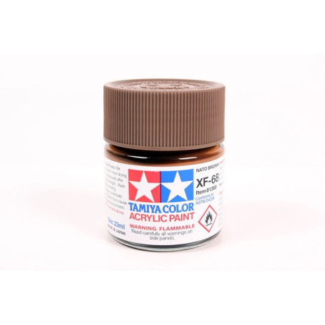 81368 XF-68 Flat NATO Brown Tamiya Color Acrylic Paint 23ml