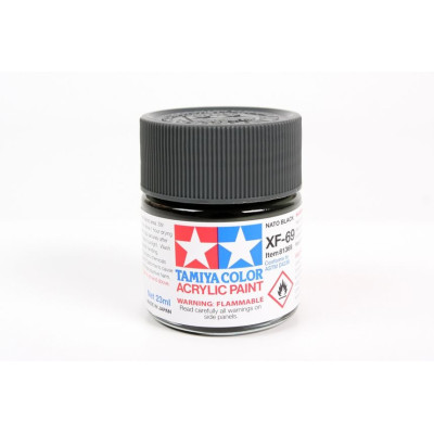 81369 XF-69 Flat NATO Black Tamiya Color Acrylic Paint 23ml