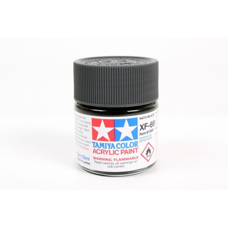 81369 XF-69 Flat NATO Black Tamiya Color Acrylic Paint 23ml