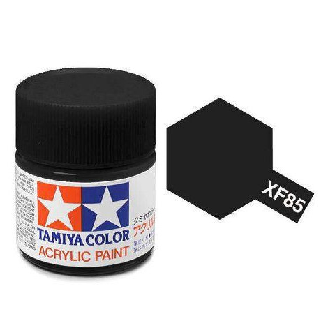 81785 XF-85 Flat Rubber Black Tamiya Color Acrylic Paint 10ml