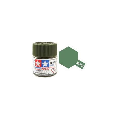 81789  XF-89 Dark green 2  Tamiya Color Acrylic Paint 10ml