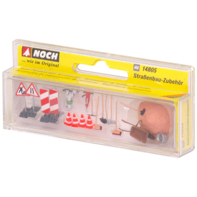 Dopravné značenie a náradie k oprave cesty  NO14805