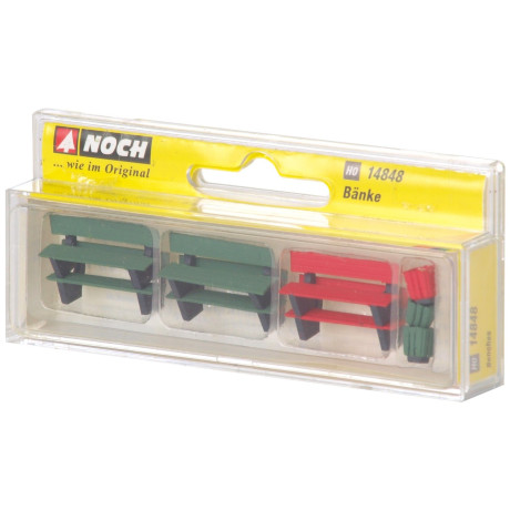 Lavičky 6ks a smetné koše 3ks  NO14848