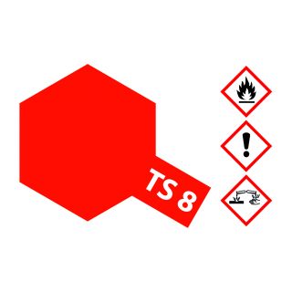 85008 TS 8 Italian Red Tamiya Color 100ml (Acrylic Spray Paint)