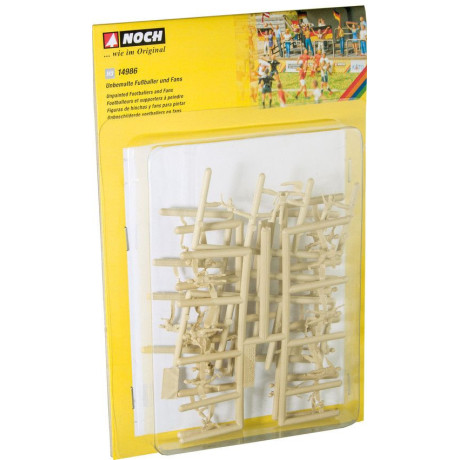 Figúrky nefarbené - futbalisti a fanúšikovia  NO14986