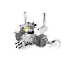 WALBRO karburátorral felszerelt repülőgép benzines kéthengeres motor. 64 köbcentiméter, 7,5 LE 8500 fordulat/percnél, üresjárat 1400 fordulat/perc, sűrítési arány 7,8:1, a motor tömege 1620 g, a szabványos kipufogó tömege 65 g x 2 db, a gyújtás tömege 180 g.