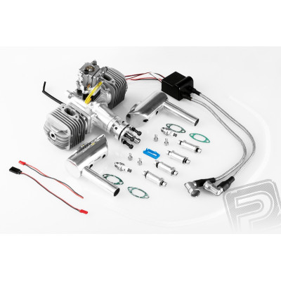 Motor DLA 64ccm (dvouválec) včetně tlumiče a příslušenství