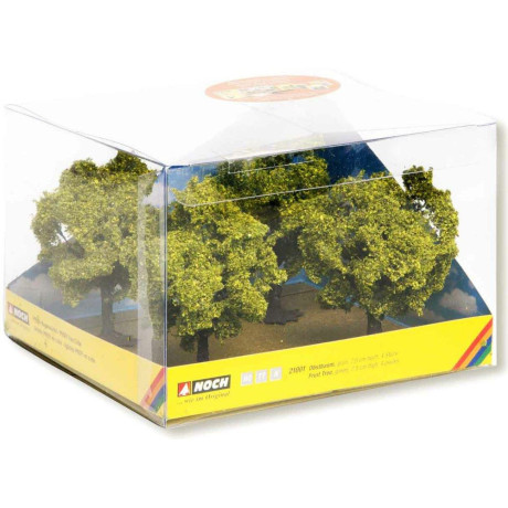 Ovocné stromy, zelené, 4 ks, 7,5 cm  NO21001