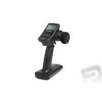 Futaba T-FHSS négycsatornás számítógépes kormánykerék RC készlet telemetriával/S-FHSS/ FHSS-sel szabadidős és versenyautó modellekhez és hajókhoz. Kapcsoló a 3. csatornához, 4. csatorna keveréssel vezérelhető, memória 10 modellhez, programozható funkcióbeállítások (beleértve az ABS-t) és keverések. Négycsatornás R304SB vevővel (T-FHSS telemetriával).