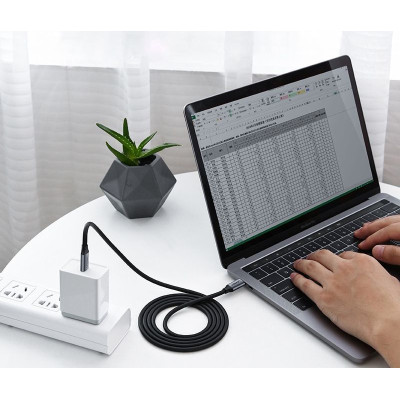 UGREEN USB-C propojovací kabel 1m, šedý