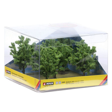 Ovocné stromy, zelené, 5 ks,  8 cm  NO25001