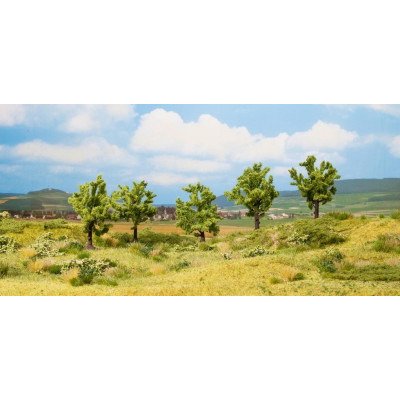 Ovocné stromy, zelené, 5 ks,  8 cm  NO25001