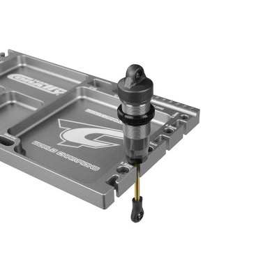 Multi-stojánek a držák - vaničky - pájecí držák - CNC frézovaný - barva červená