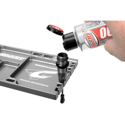 Multi-stojánek a držák - vaničky - pájecí držák - CNC frézovaný - barva červená