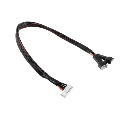 Balanční prodlužovák - 2x2S XH konekt. - nabíj. 6S XH zástrčka - silik. kabel 22AWG - 30cm