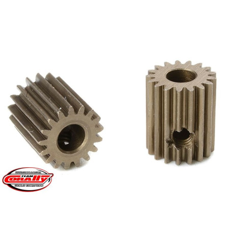 Ocelový tvrzený pastorek 17 zubů (modul 64DP)