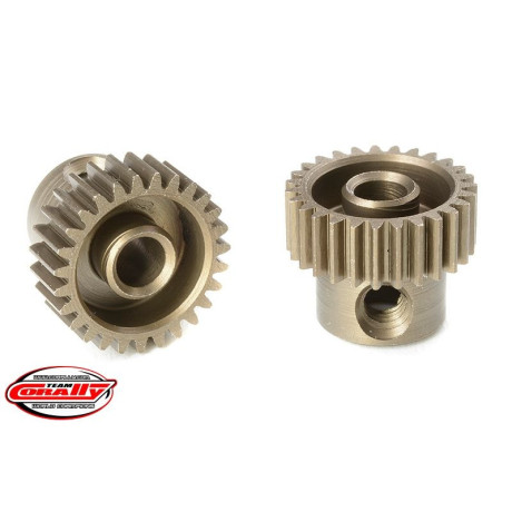 Ocelový tvrzený pastorek 27 zubů (modul 64DP)