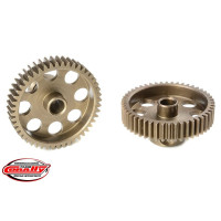 Rövid változat, anyaga edzett acél, 48 fog, fogmodul 64DP. 3,17 mm (1/8 in) átmérőjű motortengelyhez.                                                                                                                                  A TEAM CORALLY fogaskerekek marással készülnek, majd edzettek a nagy pontosságú fogaskerekek biztosítása érdekében. Minden TEAM CORALLY fogaskerék az EU-ban készül.