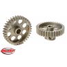 Rövid változat, anyaga edzett acél, 35 fog, fogmodul 48DP. 3,17 mm (1/8 in) átmérőjű motortengelyhez.                                                                                                                                  A TEAM CORALLY fogaskerekek marással készülnek, majd edzettek a nagy pontosságú fogaskerekek biztosítása érdekében. Minden TEAM CORALLY fogaskerék az EU-ban készül.