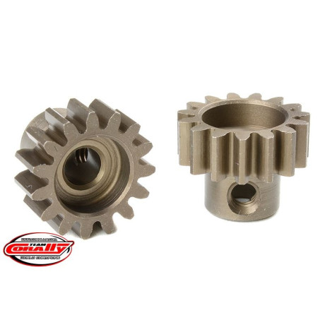 Ocelový tvrzený pastorek 15 zubů (modul M1.0)